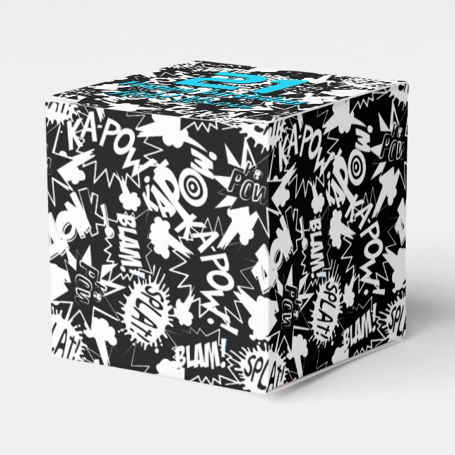 Comic book actions favour box (Front Side)