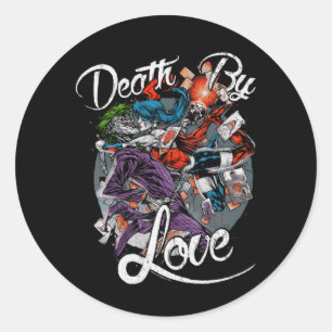 Comic Book Antihero Smiling Clown Government Classic Round Sticker
