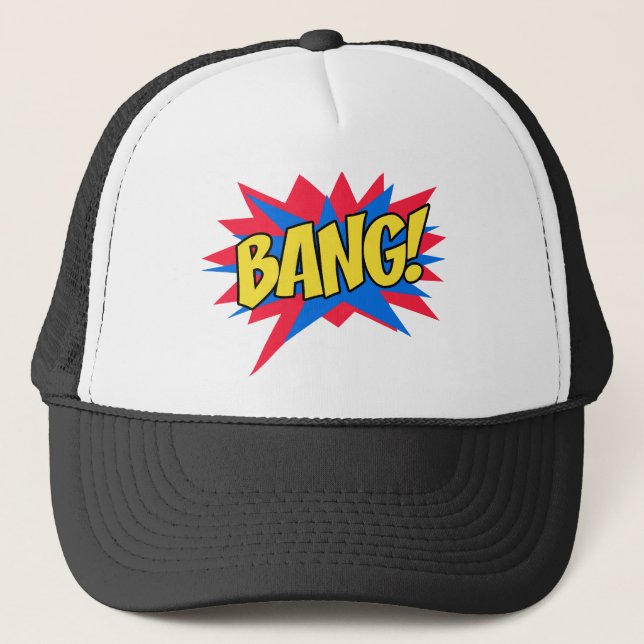 Comic book BANG Trucker Hat (Front)