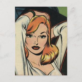 Comic Book Beauty Postcard
