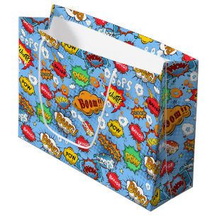 Comic Book Bubbles Gift Bag Large