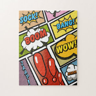 Comic Book cartoon fonts! Jigsaw Puzzle