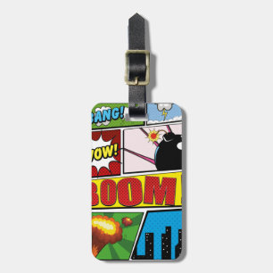 Comic Book cartoon fonts! Luggage Tag