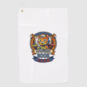 Comic Book Cat Cat Mum Gift Idea - Comic Book Cat Golf Towel