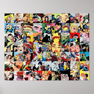 Comic Book Collage Poster