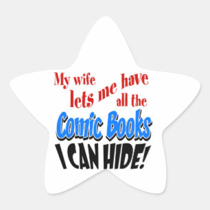 Comic Book Collecting Star Sticker