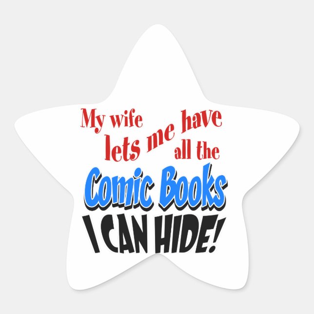 Comic Book Collecting Star Sticker (Front)