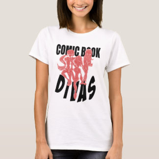 Comic Book Divas Logo Baby Doll Red Small T-Shirt