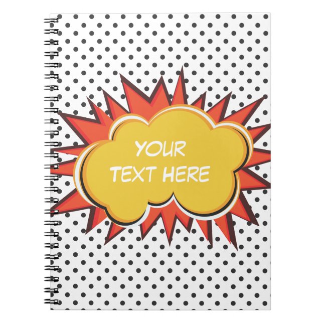 Comic Book Explosion Custom Text Bubble (Front)