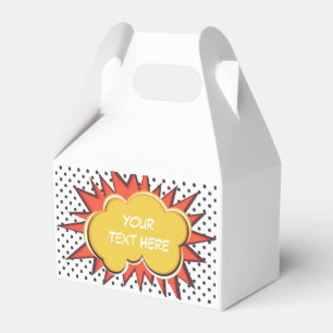 Comic Book Explosion Custom Text Bubble Favour Box