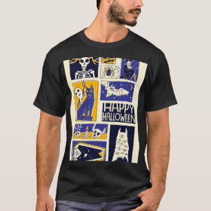 Comic Book Halloween Illustration T-Shirt