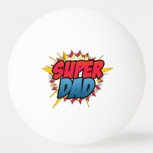 Comic Book Inspired Super Dad Ping Pong Ball