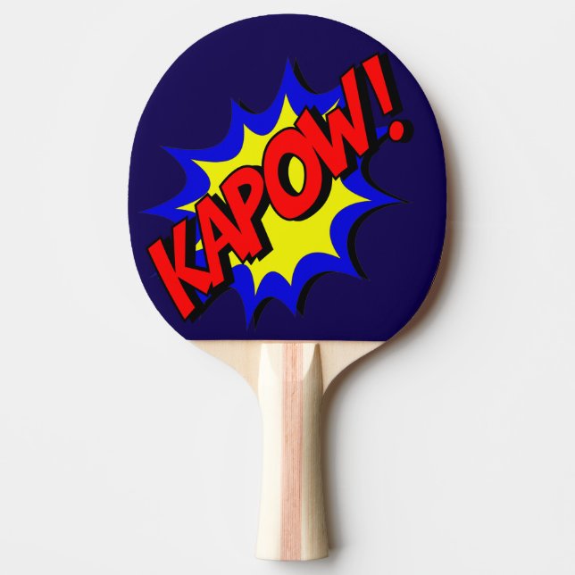 Comic Book Kapow! Exclamation Ping Pong Paddle (Front)