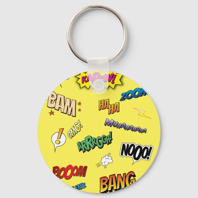 Comic Book Key Ring (Front)