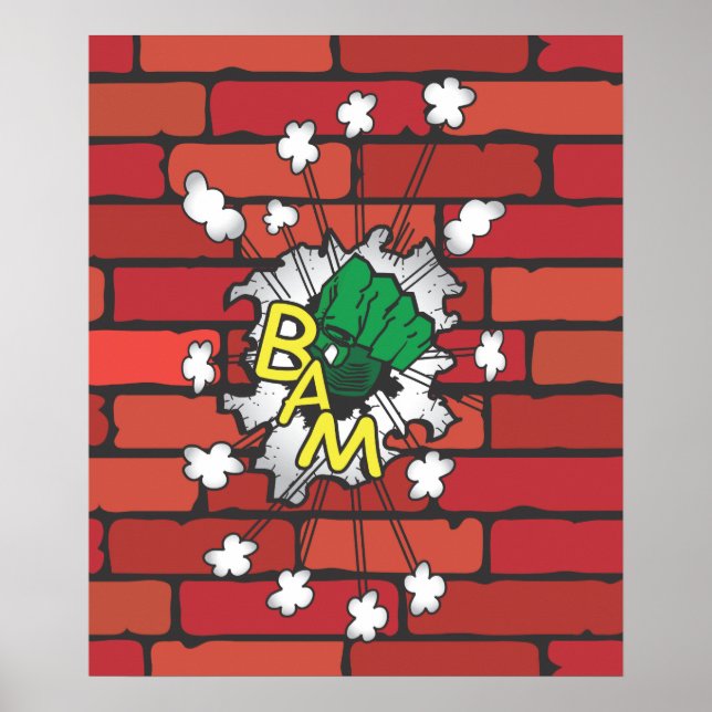 Comic Book Knockout poster illustration (Front)