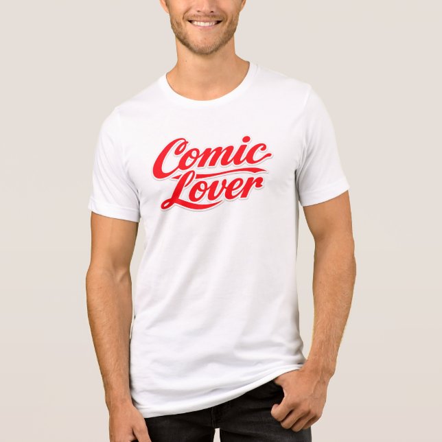Comic Book Lover Bold Design 3 Tri-Blend Shirt (Front)