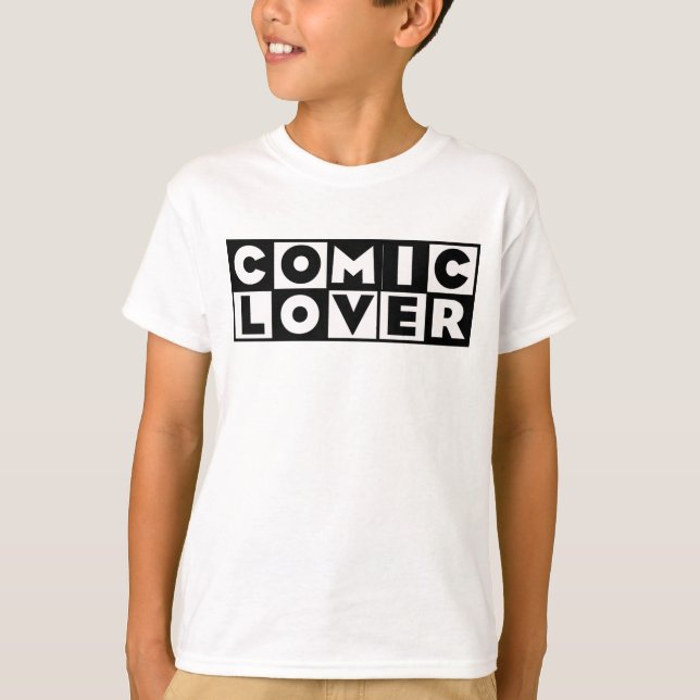 Comic Book Lover Bold  Design T-Shirt (Front)