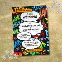 Comic Book Modern Fun Wedding