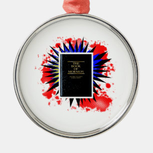 Comic Book Of Mormon Boom Metal Ornament