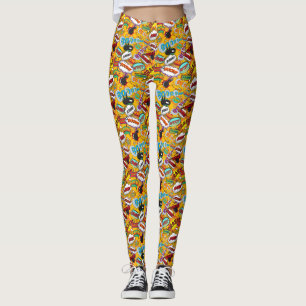 Comic Book Pop Art Explosions Leggings
