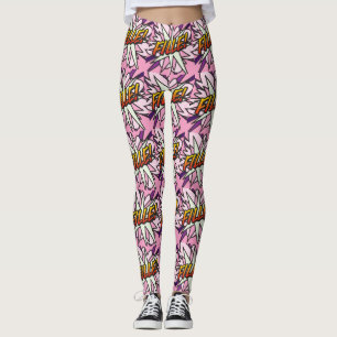 Comic Book Pop Art FILLE Leggings