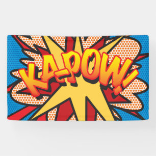 Comic Book Pop Art KA-POW! Banner