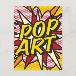 Comic Book POP ART Postcard