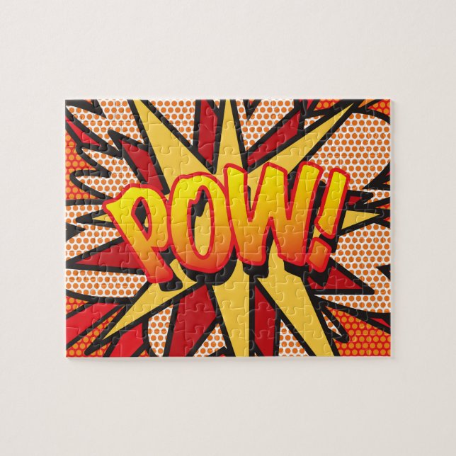 Comic Book Pop Art POW Jigsaw Puzzle (Horizontal)