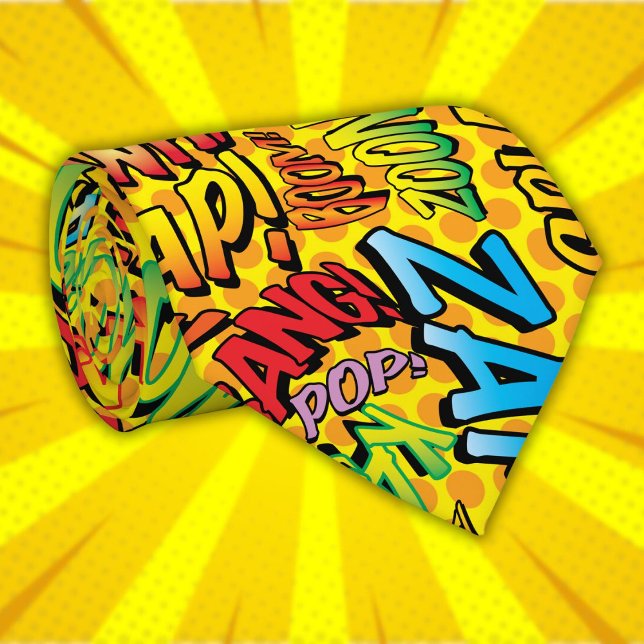 Comic Book Pop Art SOUNDS Superhero Ties (Comic Book Pop Art SOUNDS Superhero Ties)