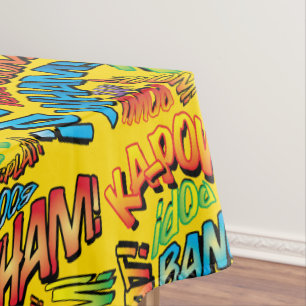 Comic Book Pop Art Sounds Tablecloth