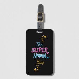Comic Book Pop Art Superhero Mum Mother's Day Luggage Tag