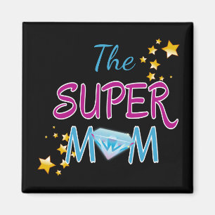 Comic Book Pop Art Superhero Mum Mother's Day Magnet