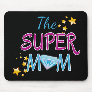 Comic Book Pop Art Superhero Mum Mother's Day Mouse Pad