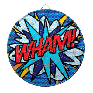 Comic Book Pop Art WHAM Dartboard