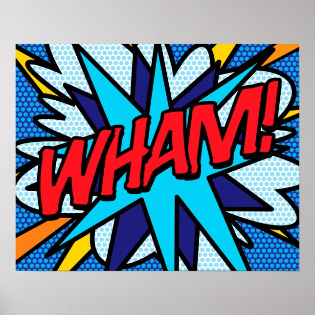 Comic Book Pop Art WHAM Poster (Front)