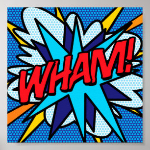 Comic Book Pop Art WHAM Poster
