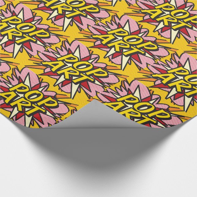 Comic Book POP ART Wrapping Paper (Corner)