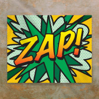 Comic Book Pop Art ZAP Superhero