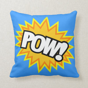 Comic Book Pow! Bursts Cushion