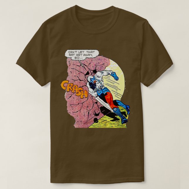 Comic Book Rock Crash T-Shirt (Design Front)