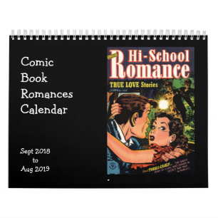 Comic Book Romances September 2018 Calendar