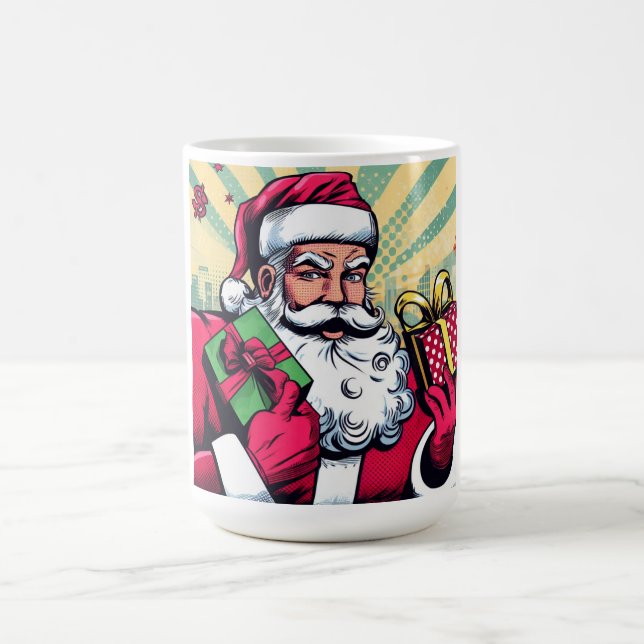 Comic book Santa/Christmas  Coffee Mug (Center)