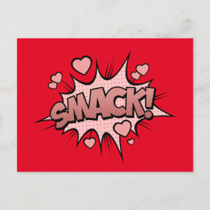Comic Book Sound Effect - Smack! Pop Art Postcard