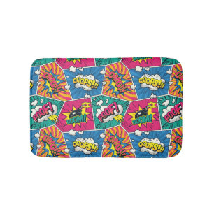 Comic Book Speech Bubble Bath Mat