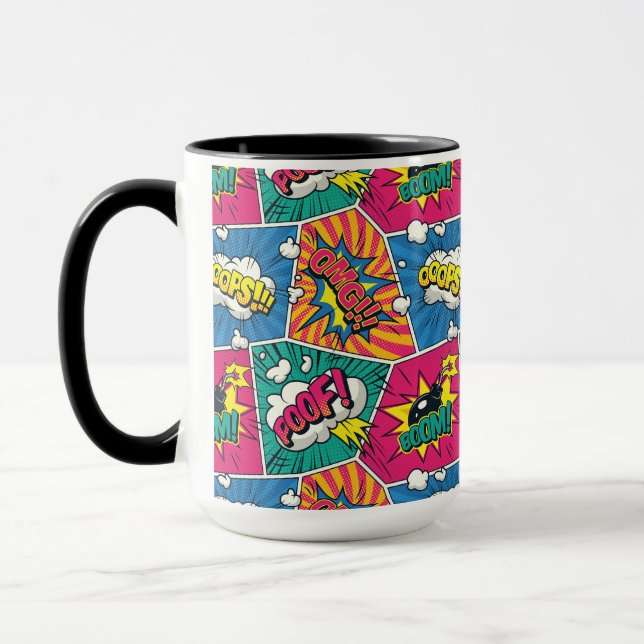 Comic Book Speech Bubble Mug (Left)