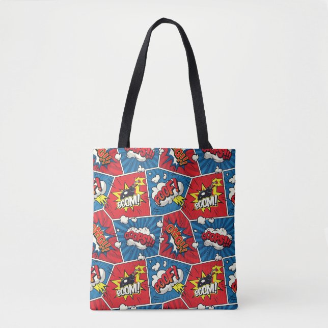 Comic Book Speech Bubble Tote (Front)