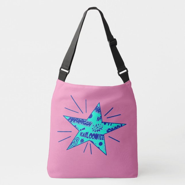 Comic Book Star Crossbody Bag (Front)
