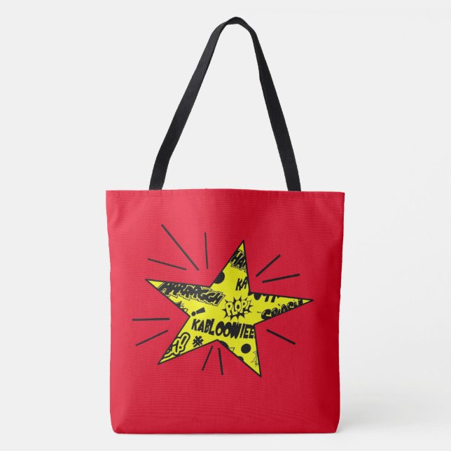 Comic Book Star Tote Bag (Front)