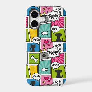 Comic Book Style Pet Pattern