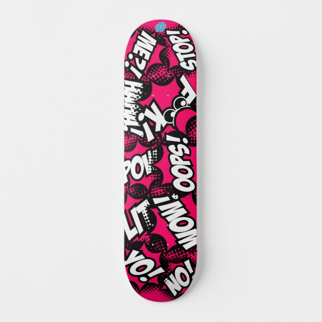 Comic Book Style Skateboard (Front)